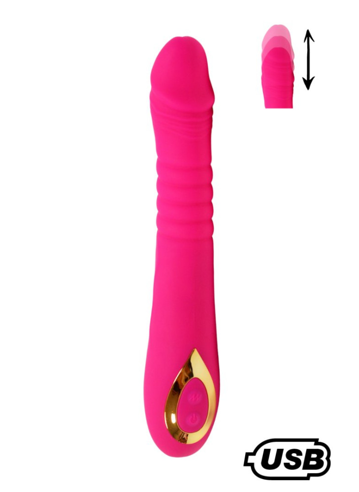 TWIST Rose, Vibromasseur "va-et-vient" USB en silicone médical, doté de 18 modes de stimulation - BQ586PNK